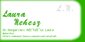 laura mehesz business card